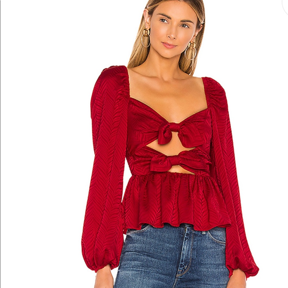 Tularosa Gia Red blouse Top